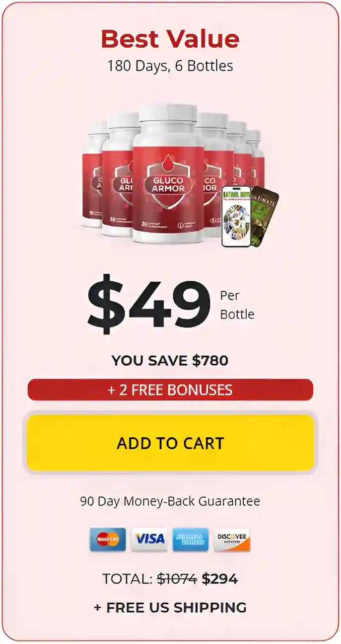 BloodArmor 6 bottle pricing